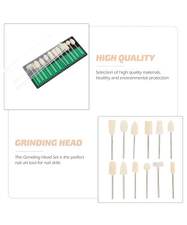 Beaupretty 12pcs Nail Polisher Replacement Bits - Ceramic Grinding Heads for Nail Drilling & Manicure - Buy Online on GoSupps.com