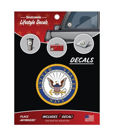 Officially Licensed UNITED STATES NAVY Decal - Large 5.25" US Military Sticker for Truck or Car Windows - Large Military Car Decals Military Collection