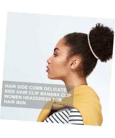 DOITOOL Banana Side Comb Women's Elastic Comb Dense Wrought Iron - Buy Online on GoSupps.com