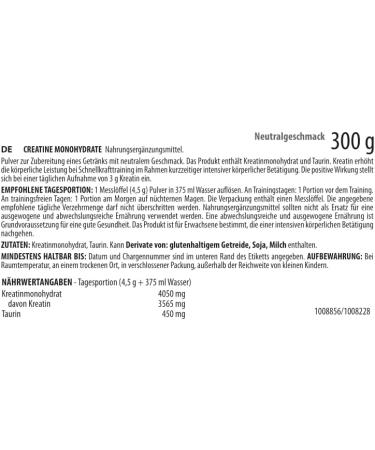 Activlab Creatine Monohydrate 300g Jar - Natural Flavor, 50 Servings, Contains Taurine - Increase Strength, 3X Lab Tested - Buy Online on GoSupps.com
