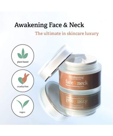 Awakening Face & Neck Hydrating Magnesium Cream | Anti-Oxidant Yerba Mat & Dead Sea Minerals | Moisturizing Skincare for All Skin Types - Buy Online on GoSupps.com