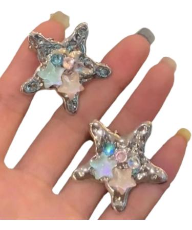 Delicate Glistening Star Y2K Barrettes Clip Harajuku Hairpin Sweet Girls Hair Harajuku Lady Mini Shimmering Star Cute Hair Clip Unique Hair Clip - Buy Online on GoSupps.com