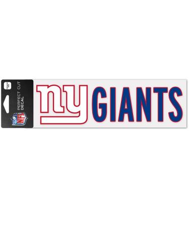 WinCraft NFL New York Giants WCR49124014 Perfect Cut Sticker 3" x 10" New York Giants 3" x 10" New York Giants
