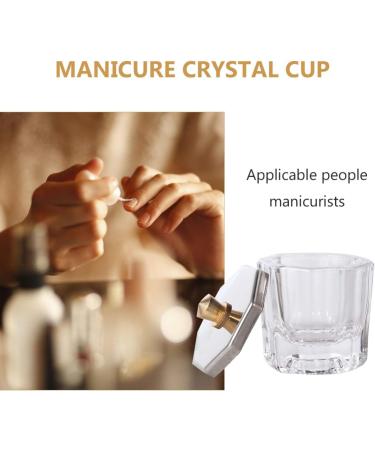 Minkissy 2Pcs Acrylic Nail Glass Bowl Set | Clear Dappen Dish for Nail Art | Manicure & Acrylic Powder Cup - Buy Online on GoSupps.com