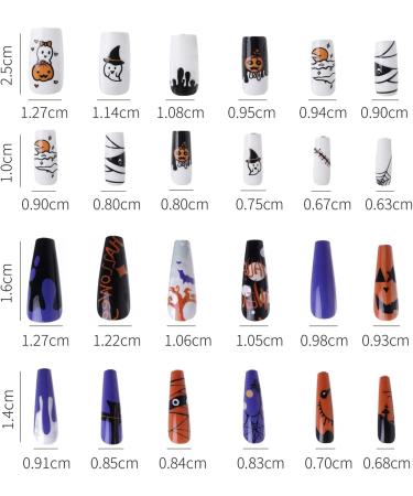 False Nails with Designs Glossy Fake Nails | Skull Fake Nails Glossy Stick on Nails for Women Halloween Shakven - Buy Online on GoSupps.com