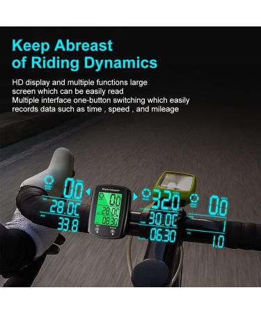 Fiotha Bicycle Computer - Waterproof LCD Cycling Tacho with 19 Functions Real-Time Speed Tracking & Backlight - Ideal for International Cycling Enthusiasts - Buy Online on GoSupps.com