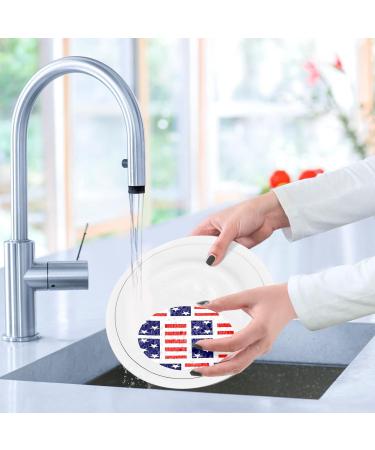 3-Pack Cleaning Kitchen Sponges Oval Flag Stripes Kitchen Cellulose Dishwashing Wood Pulp Cotton - Buy Online on GoSupps.com