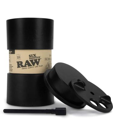 RAW Six Shooter | 1-1/4 Size | Loader/Filler for PreRolled Cones Includes Six American Rolling Club Tubes - Buy Online on GoSupps.com