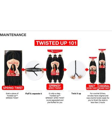 Outre X-Pression Twisted Up 3X Springy Afro Twist 24 Crochet Braids - 1-Pack 1B - Buy Online on GoSupps.com
