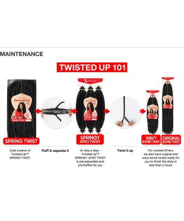 Outre X-Pression Twisted Up 3X Springy Afro Twist 24 Crochet Braids (3-pack) - Buy Online on GoSupps.com