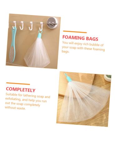 FRCOLOR 12 Pcs Net Bath Defoliator Towel & Exfoliating Soap Foaming Pouch - Ideal for Facial & Body Cleaning - Pack of 1 - Buy Online on GoSupps.com