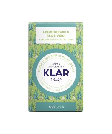 Klar Soap solid conditioner Lemongrass&Aloe Vera 100g (for oily hair) suitable for fine and quickly greasy hair 11180