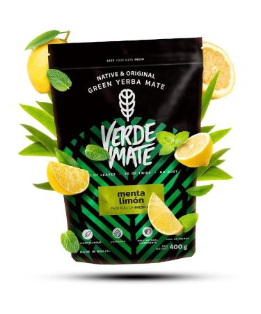 Verde Mate Green Menta Limon 0 4kg 400g | Yerba Mat Br silien | Yerba Mat aux Fruits et Herbes | Limon et Menthe | S ch l'Air