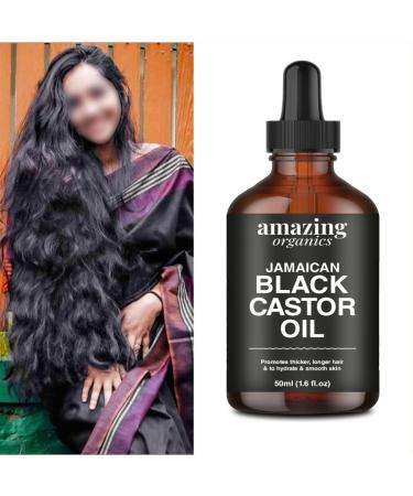 Jamaican Black Castor Oil - Pure Cold Pressed for Hair Growth Eyelash & Eyebrow Care Body Massage & Nail Moisturizing - Organic International Shipping - Buy Online on GoSupps.com
