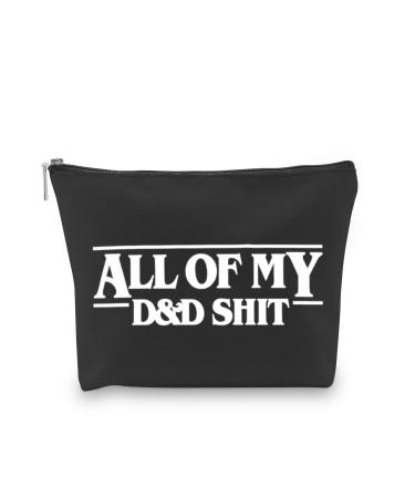 D and Dragons Dice Pouch All of My DD Stuff DD Accessory Bag Black