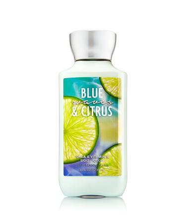 Bath and Body Works Shea andVitamin E Lotion Blue Waves Citrus 8 Ounce