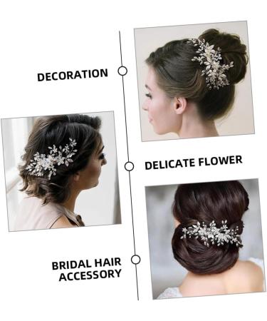 DOITOOL Wedding Hair Accessories Bridesmaid Hair Accessories Hair Accessory for Women Hair Pin Hair Barrettes Bride Headpiece Rhinestone Hair Clips for Women Crystal Hair Comb - Buy Online on GoSupps.com