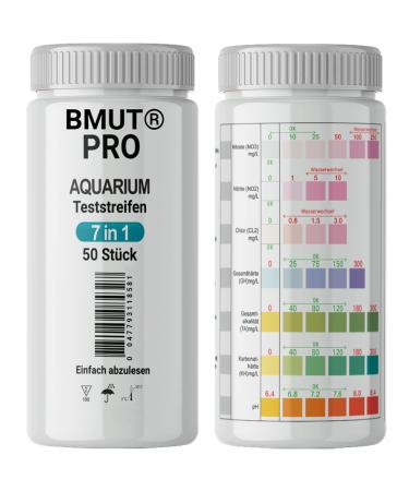 BMUT 100x 7in1 Aquarium Test Strips Water Test Pond Fish Water Quality 2x50