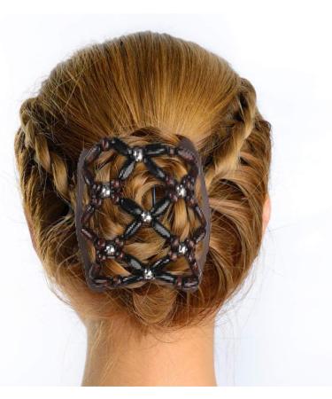 Dadabig 7 PCS Beaded Hair Combs Set - Stretchy Double Hair Combs Clips for Women and Girls - DIY Hair Styling Tool in 7 Lovely Styles - Buy Online on GoSupps.com