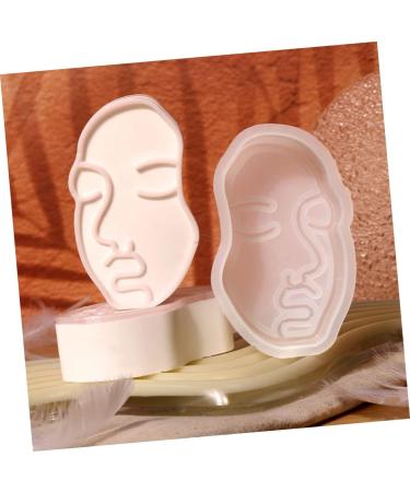 STOBOK Face Resin Molds 2pcs Silicone Mold Hand Mold Silicone Cake Mold Handmade Soap Mold Candy Mold Human Face Manual Soap Molds Scented Candle Mold Crafts Household Silica Gel - Buy Online on GoSupps.com