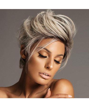 Buy Premium Short Curls Gradient Mixed Color Wig Kits - High-Temperature Silk Synthetic Hairpieces for Ladies | Heat-Resistant Natural Look - International Shipping Available - Buy Online on GoSupps.com