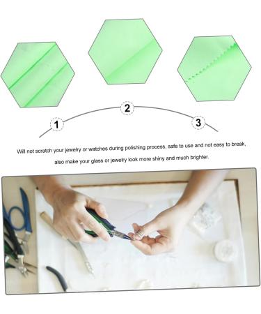 VALICLUD 2pcs Silver Polishing Cloth Set - Microfiber Cleaning Cloth for Jewelry Eyeglasses & Watches - Premium Silver Wipe for Sterling & Glasses - Buy Online on GoSupps.com