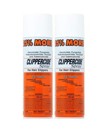 Clippercide Disinfectant Spray 15 Ounce Size (354ml) (2 Pack)