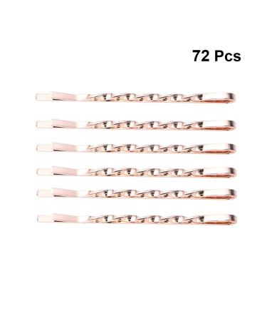 Lurrose 72pcs Rose Gold Alloy Wave Hairpins | Minimalist Bobby Pins for Women - International Shipping - Buy Online on GoSupps.com