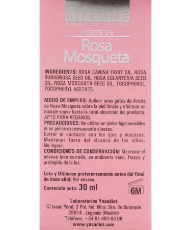 Bifemme Acite Rosa Mosqueta - 30 ml | Premium Rosehip Oil for Skin Care | International Shipping Available - Buy Online on GoSupps.com