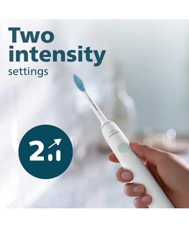 Philips Sonicare 2100 Electric Toothbrush HX366104 - Rechargeable Power Toothbrush in White Mint - Buy Online on GoSupps.com