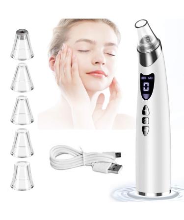 EHOULD Blackhead Remover Vacuum -Facial Pore Cleanser Electric Acne Comedo Extractor Kit USB Rechargeable 5 Suction Power Blackhead Suction Tool with for Facial Skin