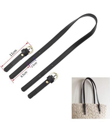 Semetall PU Leather Purse Handles 2 Pcs 65cm to 71cm Adjustable Leather Shoulder Strap Black Leather Purse Strap Leather Shoulder Strap Purse Straps Replacement for Crossbody - Buy Online on GoSupps.com