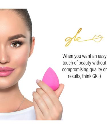 Makeup Sponges 2 Pc Set- Makeup Blender for Beauty Application Latex-Free Liquid and Dry Cosmetics Cream Powder Soft Highly Dense Large and Mini Travel Sponge from GK by BEHA Life (1 Pink) Pink 1 - Buy Online on GoSupps.com