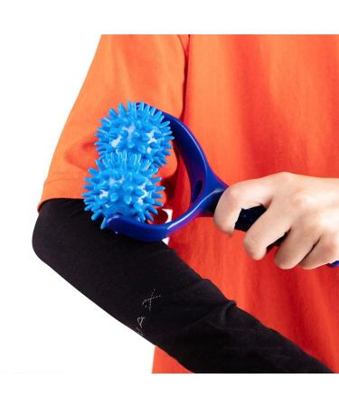 Simmpu Massage Roller with 2 Massage Balls - Relieve Muscle Pain in Legs Back Arms & Shoulders | International Shipping Available - Buy Online on GoSupps.com