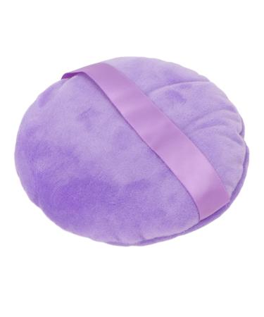 Powder Puff Dry Use Washable Soft Applicator Ultra Large Round Loose Powder Body Powder Puff Comfortable Portable Beauty Makeup Tool For All Skin Types(Purple)
