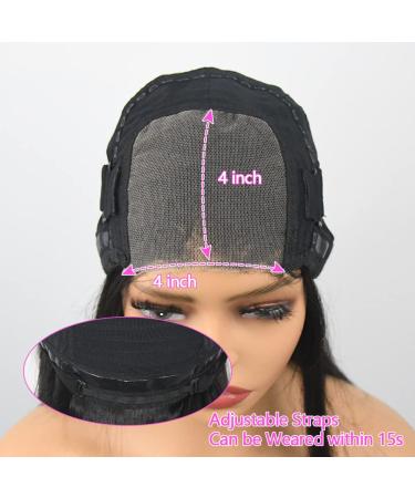 Wear and Go Glueless Deep Wave Lace Front Wig 24 Black - 180% Density Human Hair Wig for Women - No Glue Needed - Buy Online on GoSupps.com