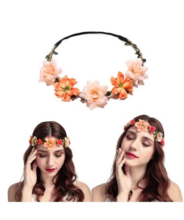 6 PCS Flower Crown Headbands for Women and Girls - Boho Wedding Bridal Hair Accessories - Buy Online on GoSupps.com
