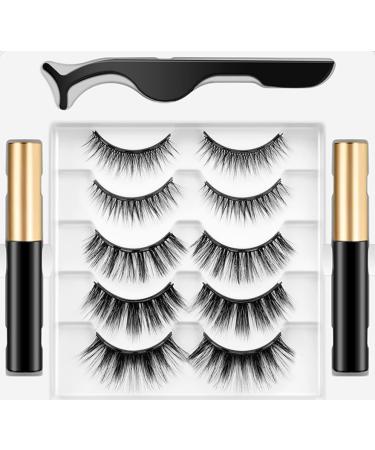 False Eyelashes 5 Pairs Lash Extensions Look Reusable Contact Lens Friendly