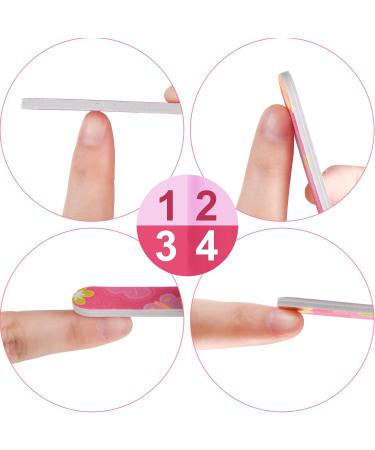 100 Double Sided Mini Nail Files Emery Boards for Women - 5 Colors - Buy Online on GoSupps.com