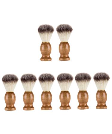 Beaupretty 8 Stk of shaving brush hair Staub brush for the face men's suits Razor soap Brush Bears on shave razor brush shaving accessories Bartbrush portable shaving pointbart man nylon wool