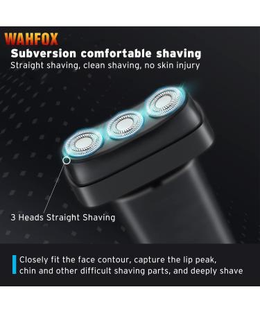 WAHFOX Electric Shaver - Wet & Dry Rechargeable Shaver with Charging Stand & Pop-up Trimmer | Includes Shaving Cream - Buy Online on GoSupps.com