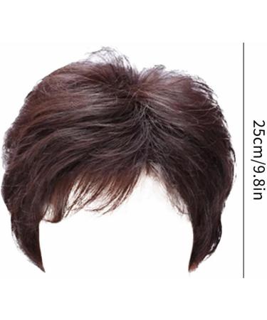 Monday Hair Care Women's Wig Short Hair Curly Hair Middle And Old Age Fashionable And Foreign Mother's Wig Natural And Lifelike Mother's Hair Dark Wig One Size BW1 - Buy Online on GoSupps.com