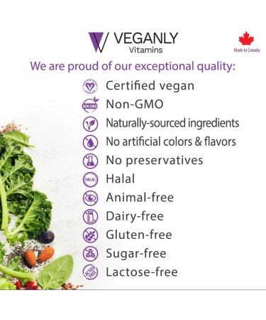 VEGANLY Vegan Calcium Plus 7 - Plant-Based Supplement for Healthy Bones and Teeth (60 caps) - Buy Online on GoSupps.com