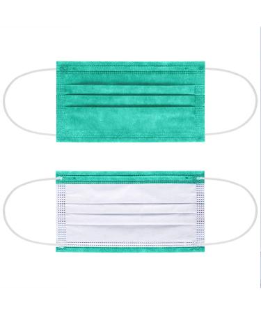 NU R 10pcs 3 Ply Disposable Face Mask Mask with Filter Layer and Elastic Earloop Retail Sealed bags Green - Buy Online on GoSupps.com