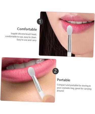 minkissy 3 Sets Lip Gloss Brush Nose Cleaner Pad Lip Applicator Wands Makeup Lip Brush Silicone Lip Brush Face Tools Mini Lip Gloss Makeup Tool Silica Gel White Miss Lipstick Brush Make up - Buy Online on GoSupps.com