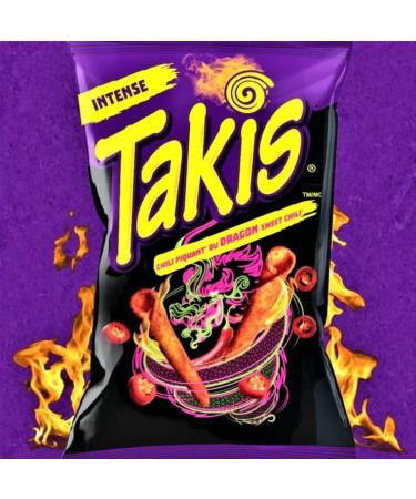 Takis Dragon Spicy Sweet Chili - 3.17oz (90g) - Spicy Sweet Chili Pepper Rolled Tortilla Chips - Crunchy Corn Chips Snack - Classic Takis Flavour - By BEXICO - Buy Online on GoSupps.com