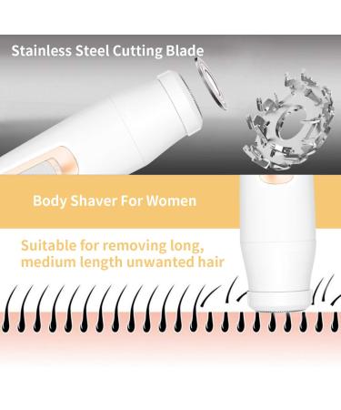 Veru ETERNITY Women Hair Trimmer 4 in 1 - Cordless USB Groomer for Body, Face, Nose, Ear, Eyebrow, Bikini Line - Rose Gold - Buy Online on GoSupps.com