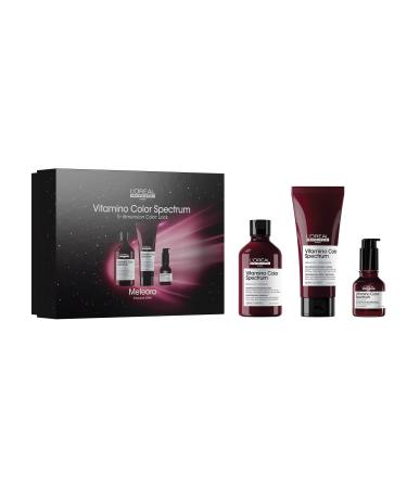 L'Or al Professionnel LOr al Professionnel Color Protective Gift Set For Colored Hair Protects Your Hair Color For Up To 100 Days And Increases Shine With Ferulic Acid And Citric Acid Vitamino Color Spectrum