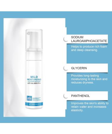 FFEEJ Gentle Moisturizing Cleansing Mousse Deep Cleansing Face Wash For Daily Care Hydrating & Brightening - Buy Online on GoSupps.com