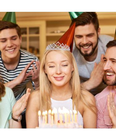 Silver Birthday Crown Set - Tiara, Sash & Accessories for Women - Buy Online on GoSupps.com